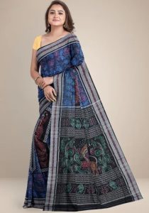 Odisha Sambalpuri Saree and Dhoti Kurta